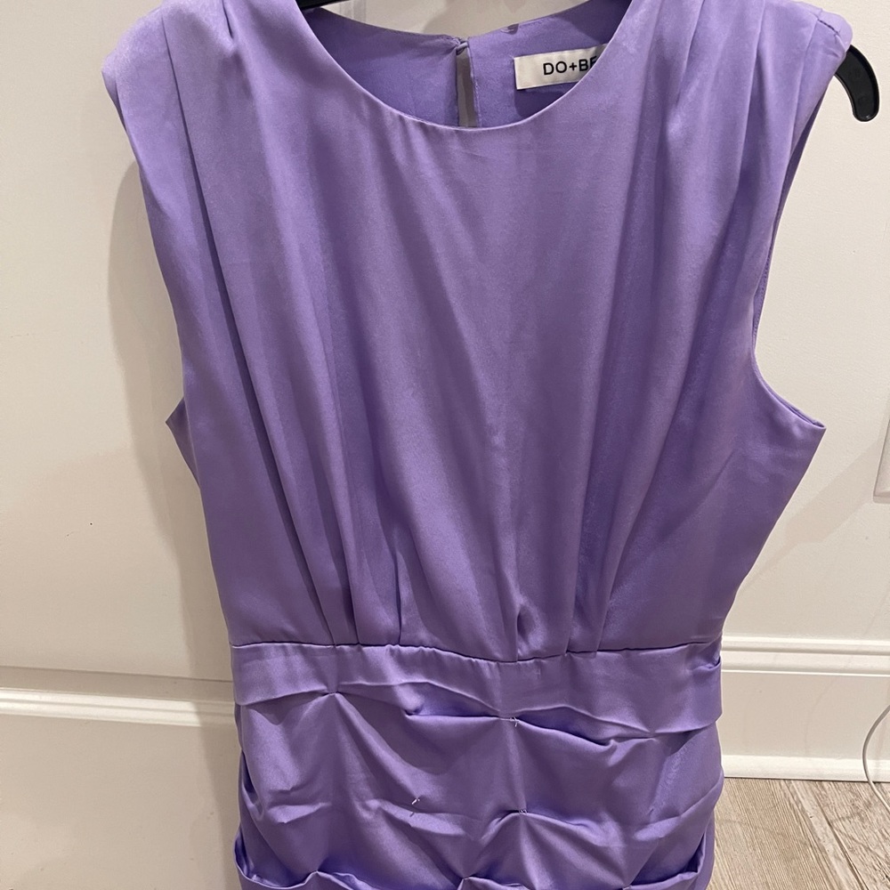 purple hoco dress